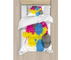 Grunge Ink Splatter Duvet Cover Set