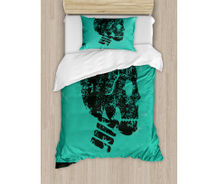 Abstract Human Skeleton Duvet Cover Set