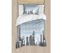 City Skyline Futuristic Duvet Cover Set