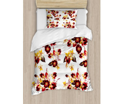 Seamless Floral Design Duvet Cover Set