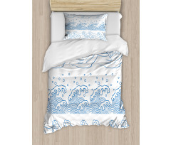 Japanese Kanagawa Wave Duvet Cover Set