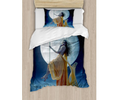 Swing in the Sky Moon Duvet Cover Set