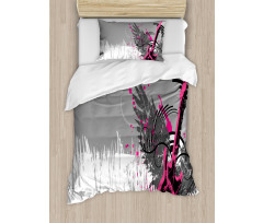 Emo Rock Trippy Grunge Duvet Cover Set