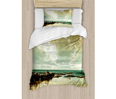 Ocean Island Scenery Duvet Cover Set