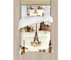 European Landmarks City Duvet Cover Set