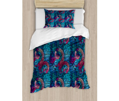 Mosaic Shell Swirls Duvet Cover Set