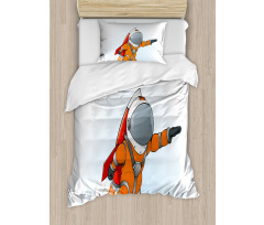 Astronaut Galaxy Journey Duvet Cover Set