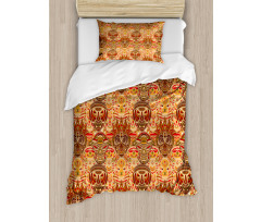 Mask Motif  Duvet Cover Set