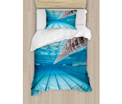 Swimming Pool Sports View Duvet Cover Set