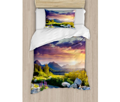 Idyllic Sky Europe Park Duvet Cover Set