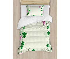 Grape Vines Fruit Garden Duvet Cover Set