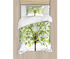 Summer Tree Blossoms Duvet Cover Set