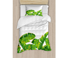 Vibrant Tropical Foliage Duvet Cover Set