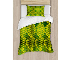 Vivid Flower of Life Duvet Cover Set