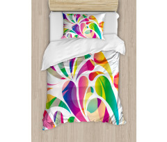 Leaf Shape Vivid Forms Duvet Cover Set