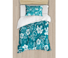 Floral Romantic Beams Duvet Cover Set