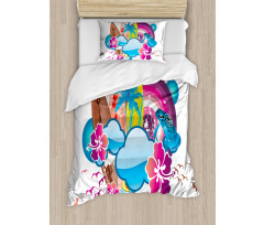 Season Hot Beach Vbes Duvet Cover Set