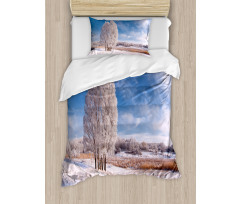 Winter Snow Landscape Duvet Cover Set