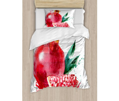 Hand Drawn Watercolor Duvet Cover Set