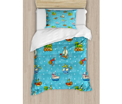 Cartoon Style Toy Duvet Cover Set