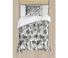 Vintage Retro Bicycle Duvet Cover Set