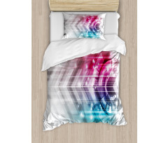 Futuristic Geometric Duvet Cover Set