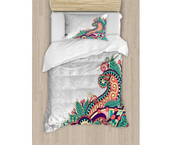 Floral Tribal Paisley Duvet Cover Set