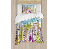 Landscape Skyscrapes Duvet Cover Set