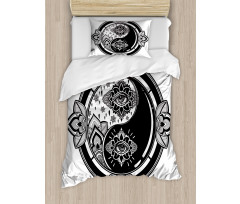 Floral Third Eye Sign Duvet Cover Set