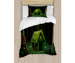 Surreal Forest House Duvet Cover Set