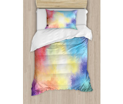 Watercolor Star Galaxy Duvet Cover Set