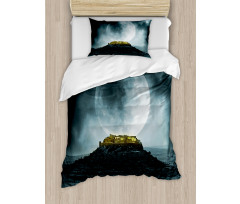 Full Moon and Castle Duvet Cover Set