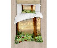 Enchanted Woods Sunset Duvet Cover Set