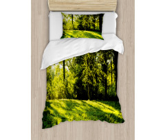 Rising Sun Beams Forest Duvet Cover Set