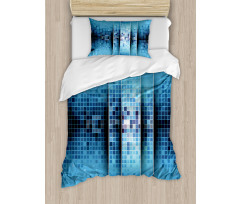 Mosaic Pattern Squares Duvet Cover Set