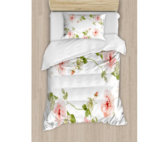 Rose Flower Petals Duvet Cover Set