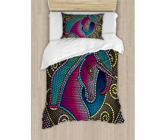 Mosaic Unicorn Duvet Cover Set