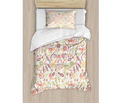 Orange Leaves Harvest Duvet Cover Set