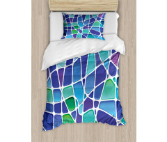 Mosaic Trippy Vivid Duvet Cover Set