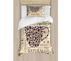 Latte Affogato Coffee Duvet Cover Set