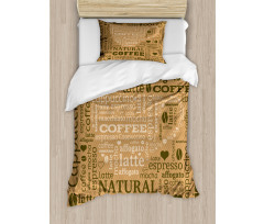 Hot Coffee Beverage Duvet Cover Set