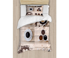 Coffee Mugs Snacks Beans Duvet Cover Set