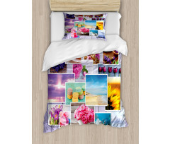 Flowers and Macaroons Duvet Cover Set