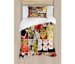 Sushi Roll Colored Duvet Cover Set