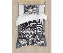 American Vintage Bike Duvet Cover Set