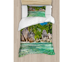 Scenery of Island Tree Duvet Cover Set