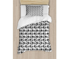 Hieroglyphic Pattern Duvet Cover Set