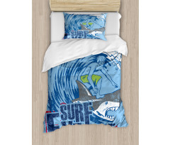 Extreme Sports Retro Duvet Cover Set