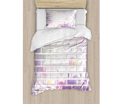 Vector Graffiti Brick Duvet Cover Set