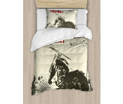 Adventure with Motorcycle Duvet Cover Set